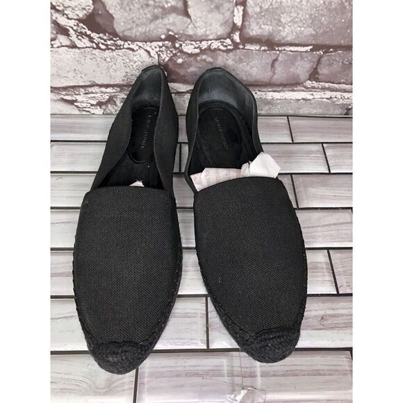 Banana Republic Black Canvas Fabric Slip On Espadrilles Loafers Shoes Women Sz 8 - Picture 5 of 16